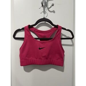 ✨ Nike Dri-Fit Sports Bra Pink Size Womens Classic White Athletic‎ Size Medium